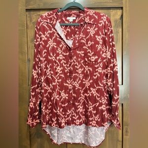 Know Rose Button Down Size Large